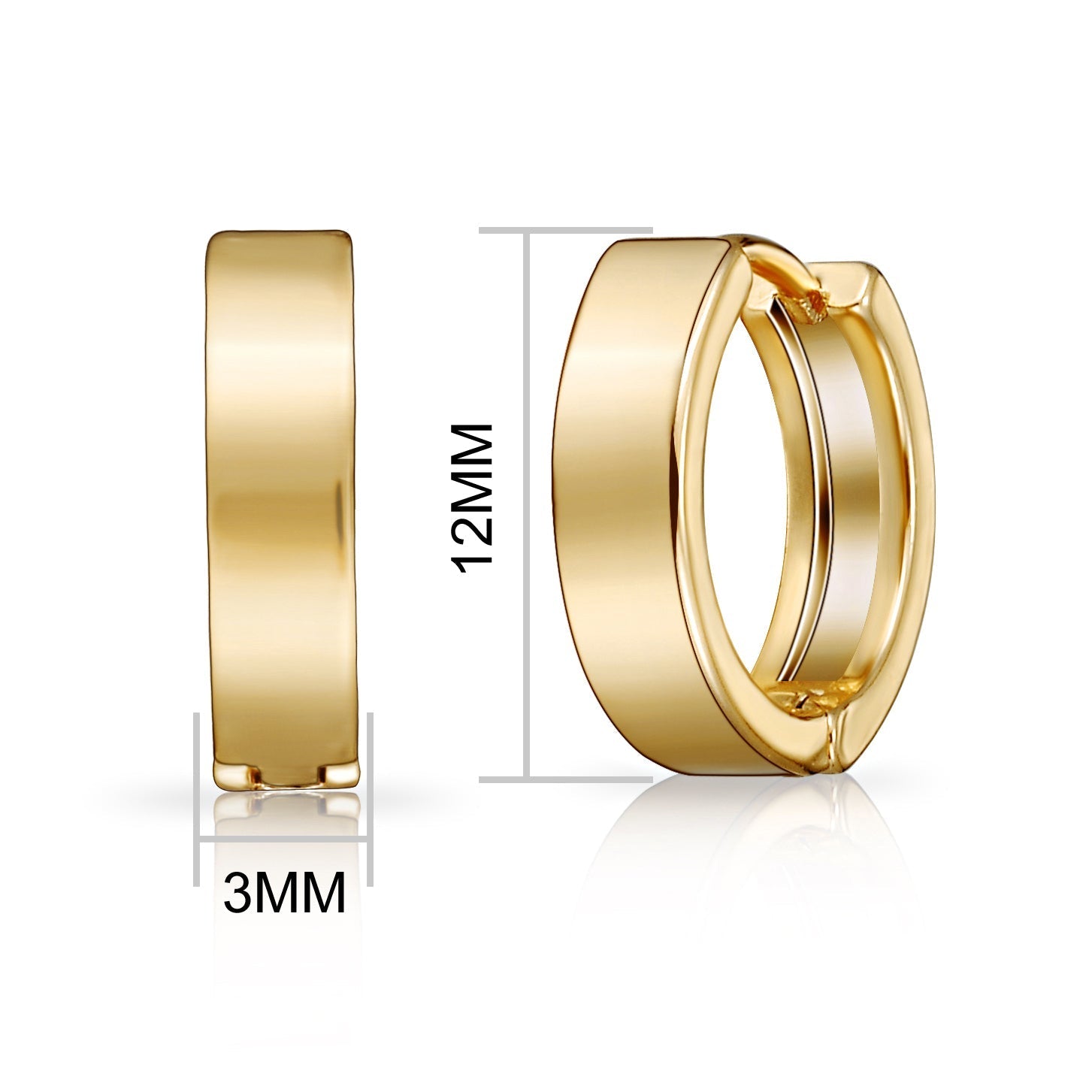 5 Pairs of 18k Gold Plated Earrings