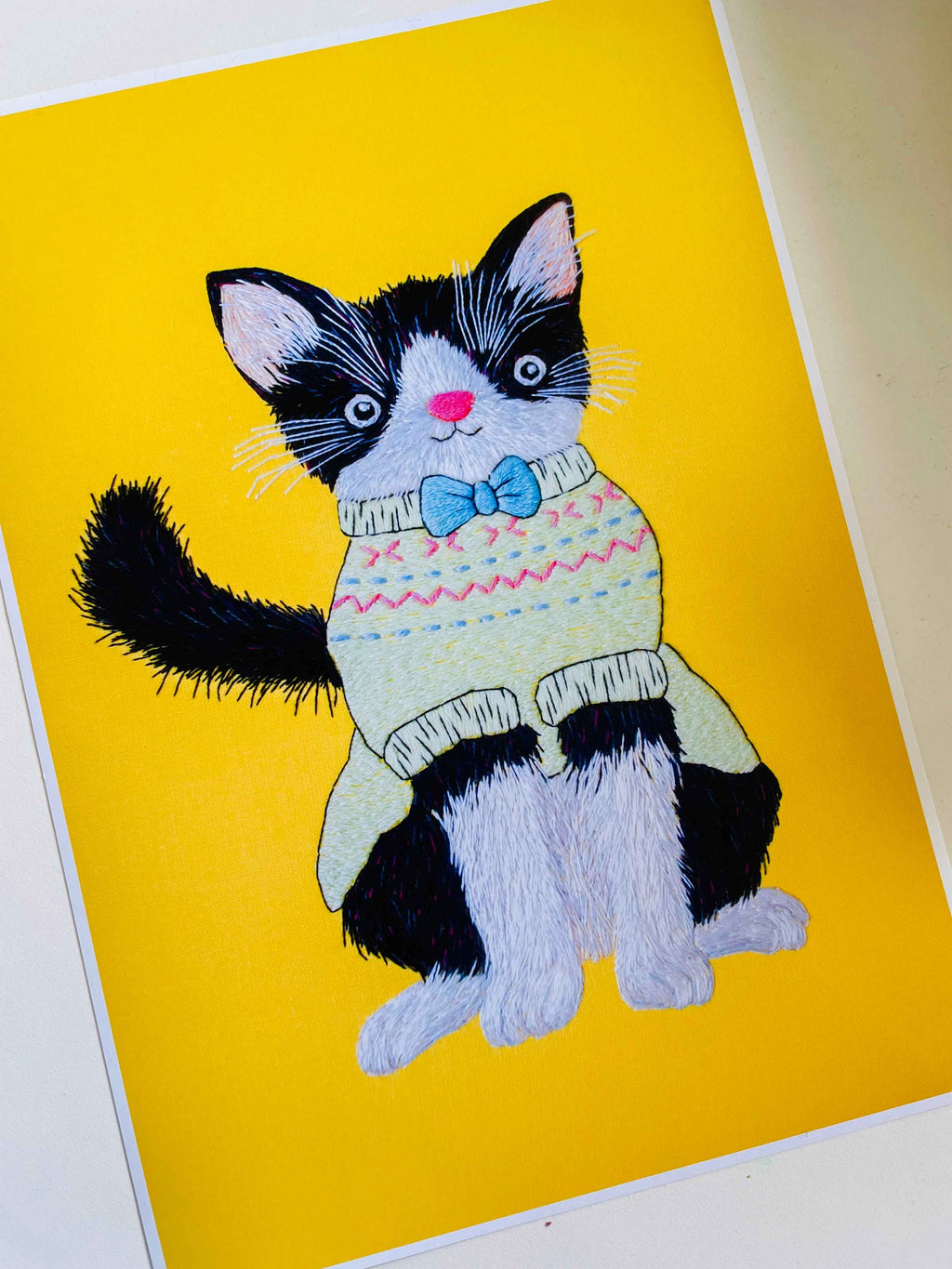 CLEARANCE Noodle the Jumper Cat Original Art