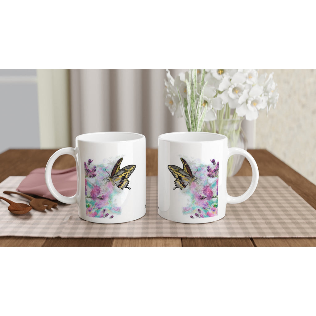 Yellow Butterfly Mug – Wildlife Art