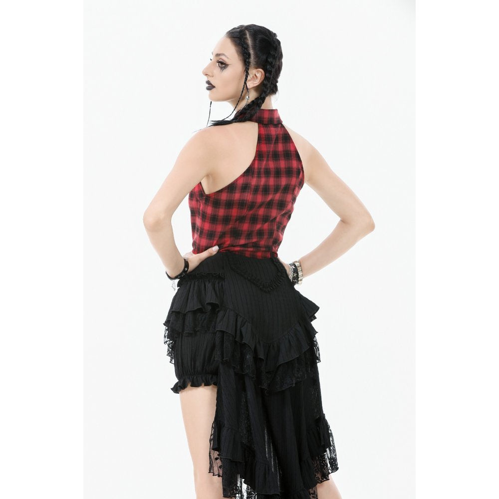 Dark in Love Cordelia Gothic High-Low Layered Skort