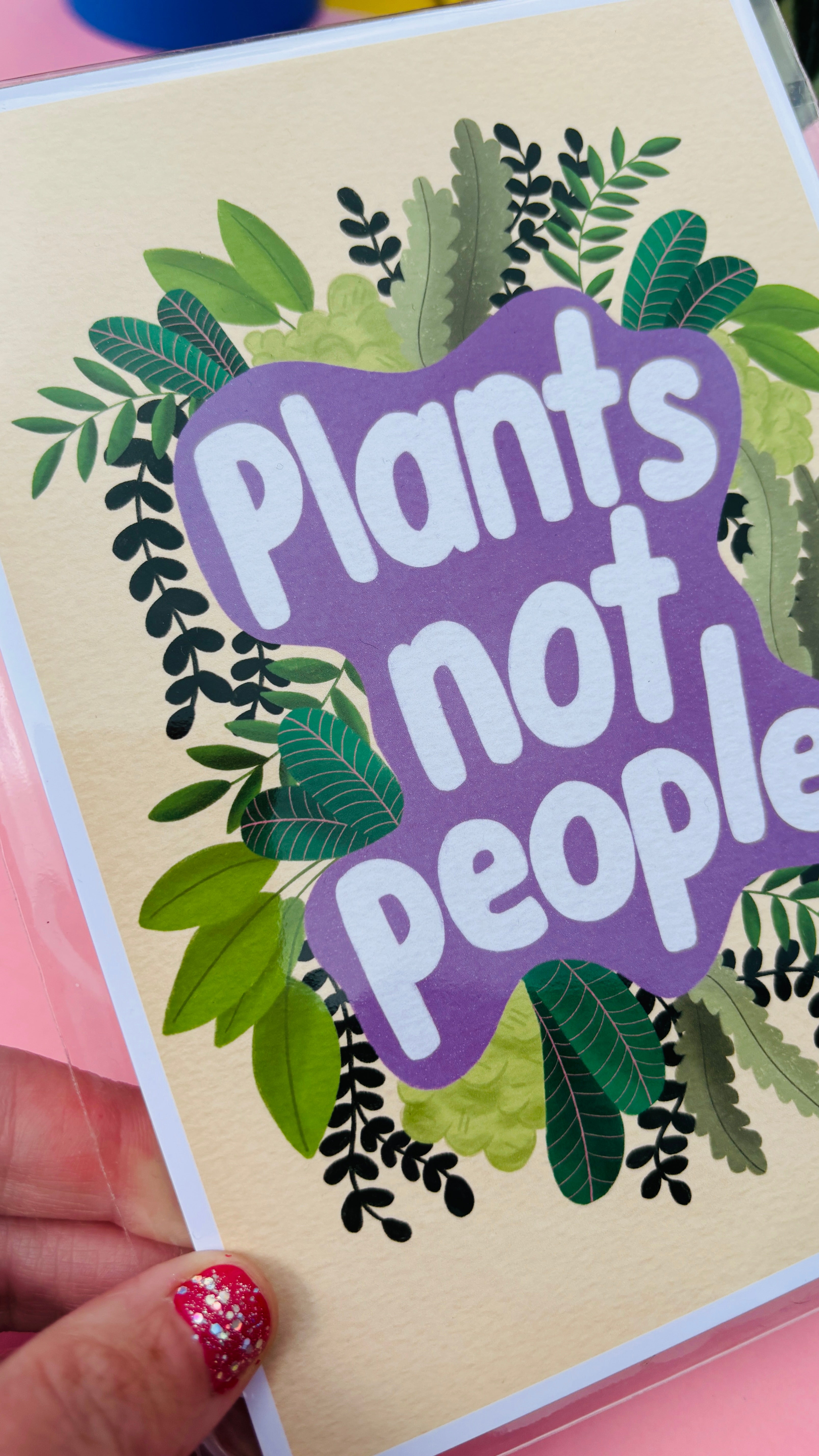 Funny Plant Wall Art- Introvert Gifts: Multiple sizes Available