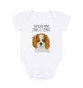 Born to Rule (and Drool): Eco Baby Bodysuit with a Royal Shadow