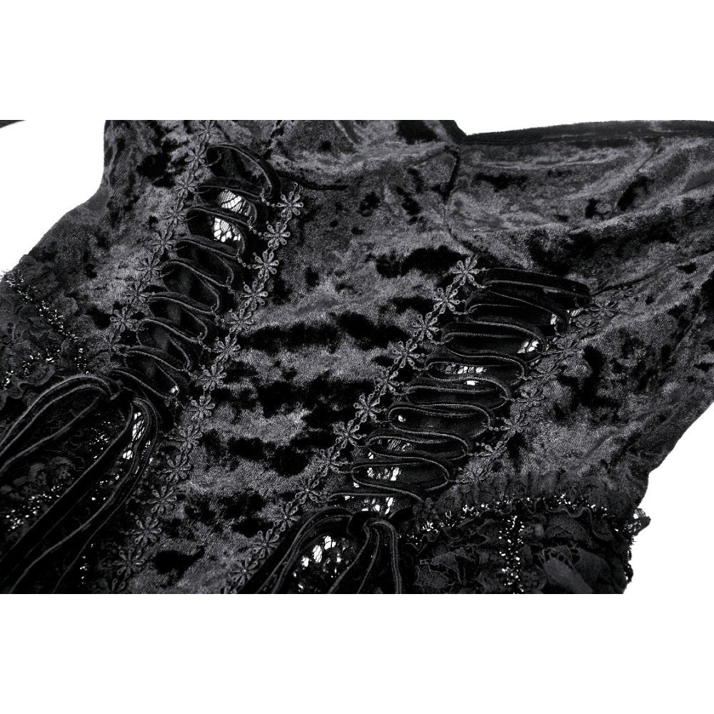 Dark in Love Seraphina Velvet Lace Goth Dress