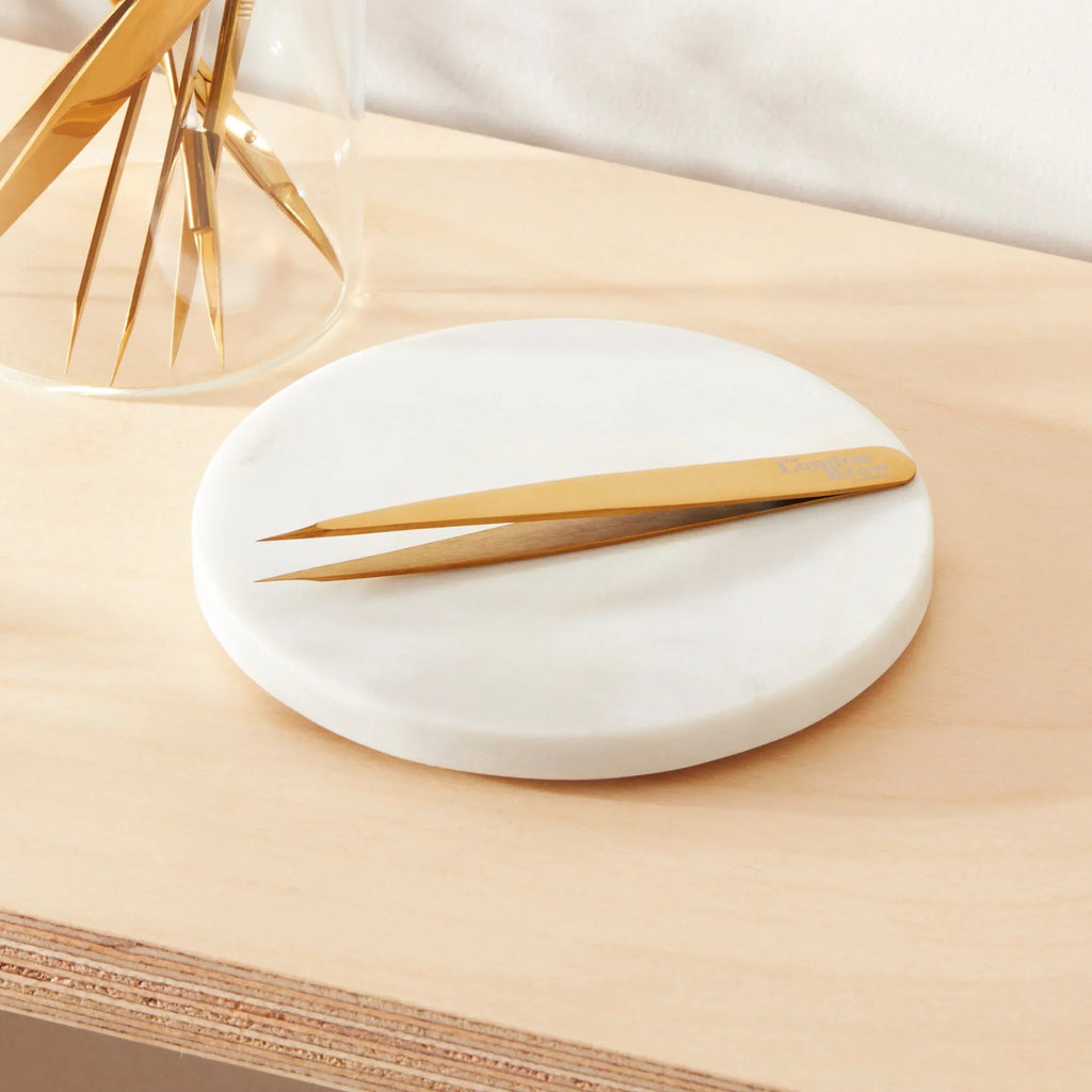 Gold Pointed Brow Tweezers