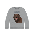 Crumb Catcher in Chief – The Chocolate Labrador Kids' Sweatshirt