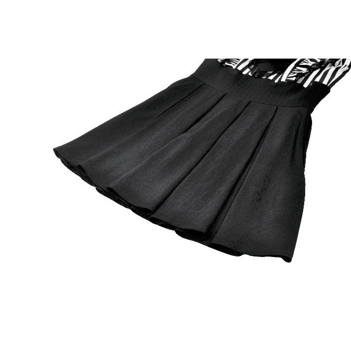 Dark in Love Striped Ruffle Gothic Lolita Dress