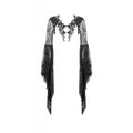 Dark In Love Gothic Deep-V Lace Bell Sleeve Cape