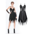 Dark in Love Punk Sleeveless Dress with Chains