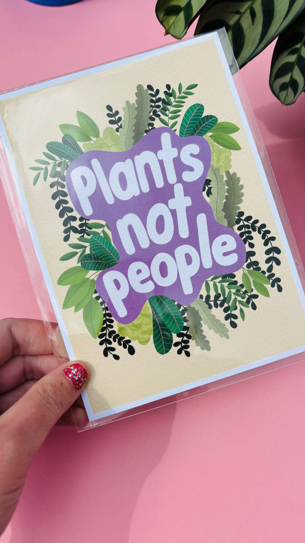 Funny Plant Wall Art- Introvert Gifts: Multiple sizes Available