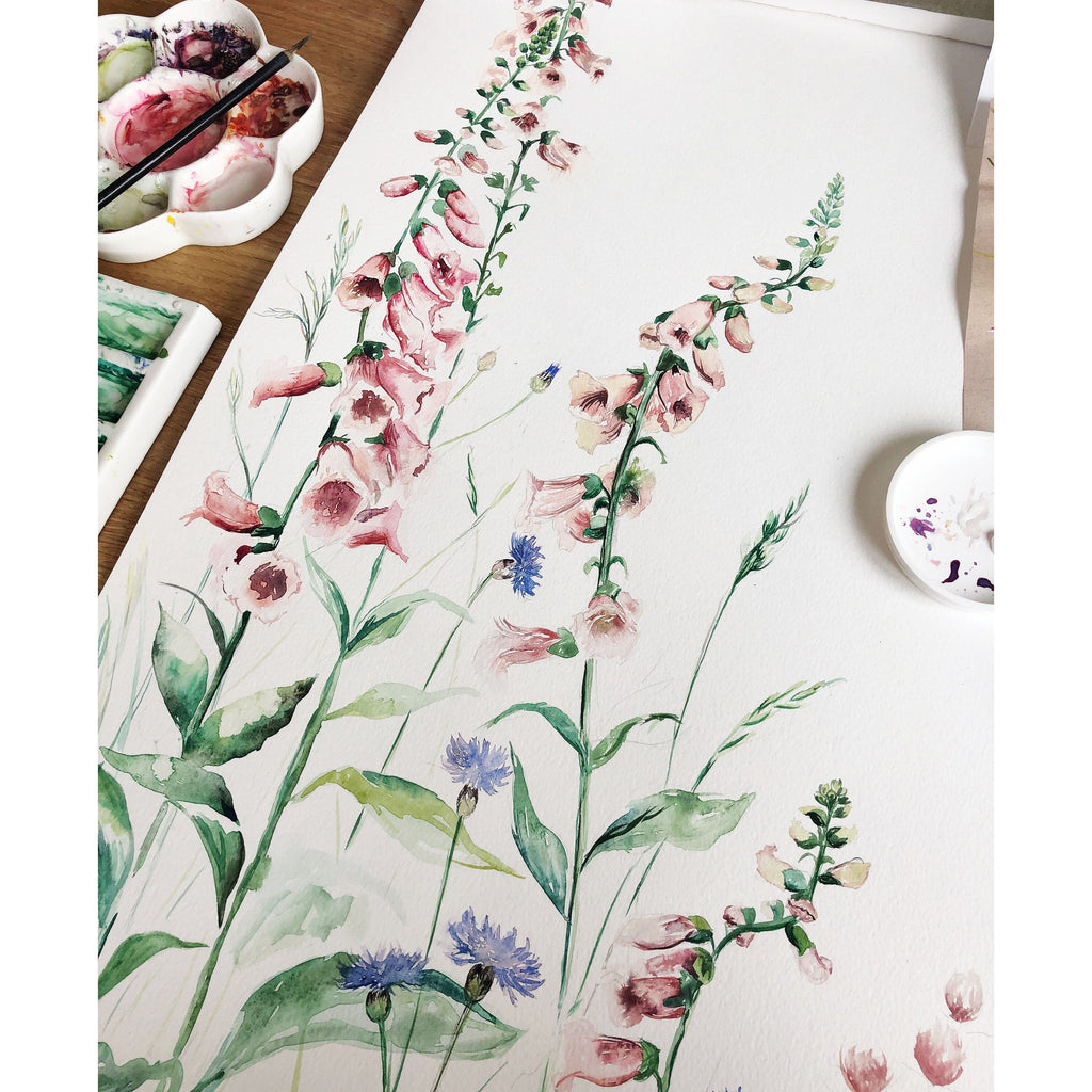 Flower Fairy Garden - Children's Cotton Curtain Fabric