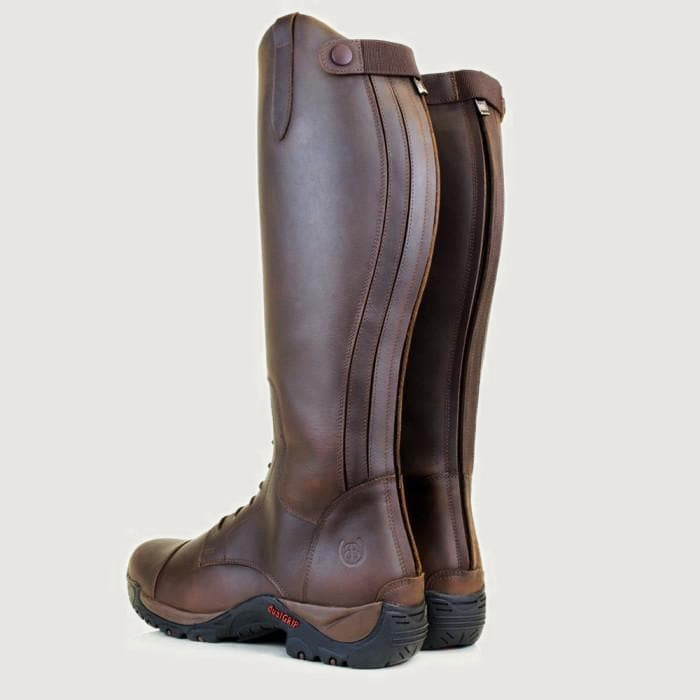 Nebraska Wool-lined Long Riding Boots - Brown