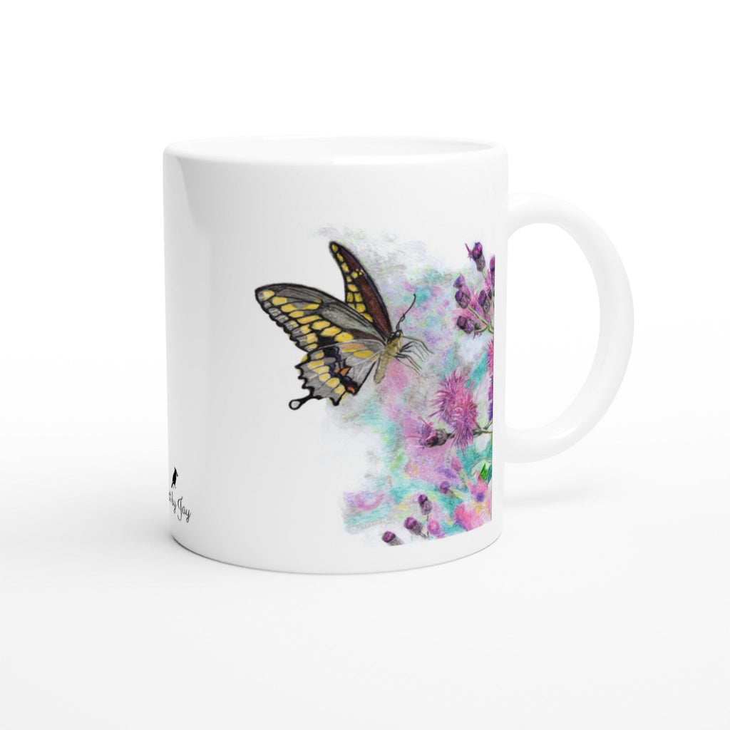 Yellow Butterfly Mug – Wildlife Art