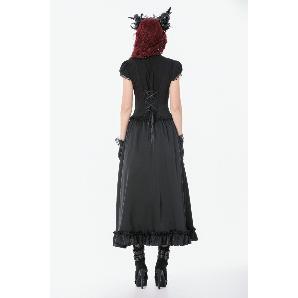 Dark in Love Courtly Cross Gem Gothic Blouse