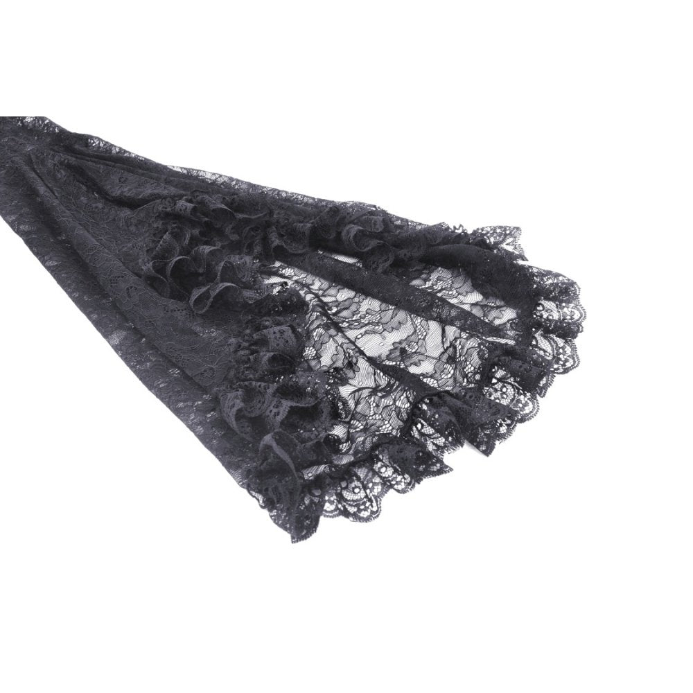 Dark in Love Belladonna Lace Bell Sleeve Goth Shrug
