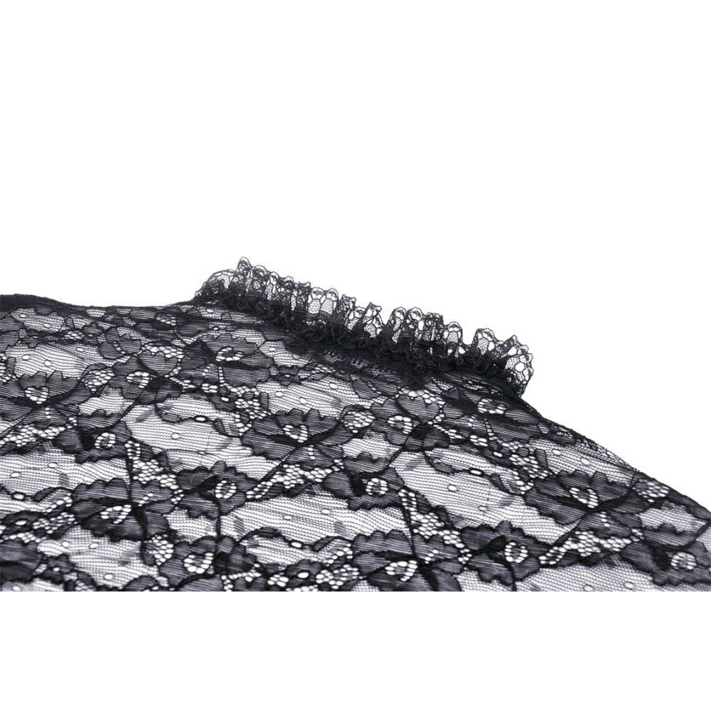 Dark in Love Belladonna Lace Bell Sleeve Goth Shrug