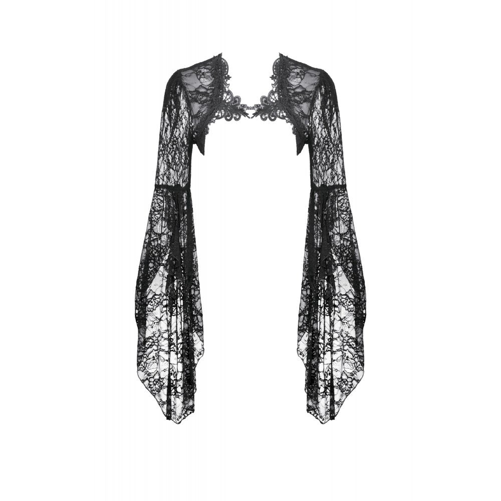 Dark In Love Lilith 3D Lace Bell Sleeve Cape