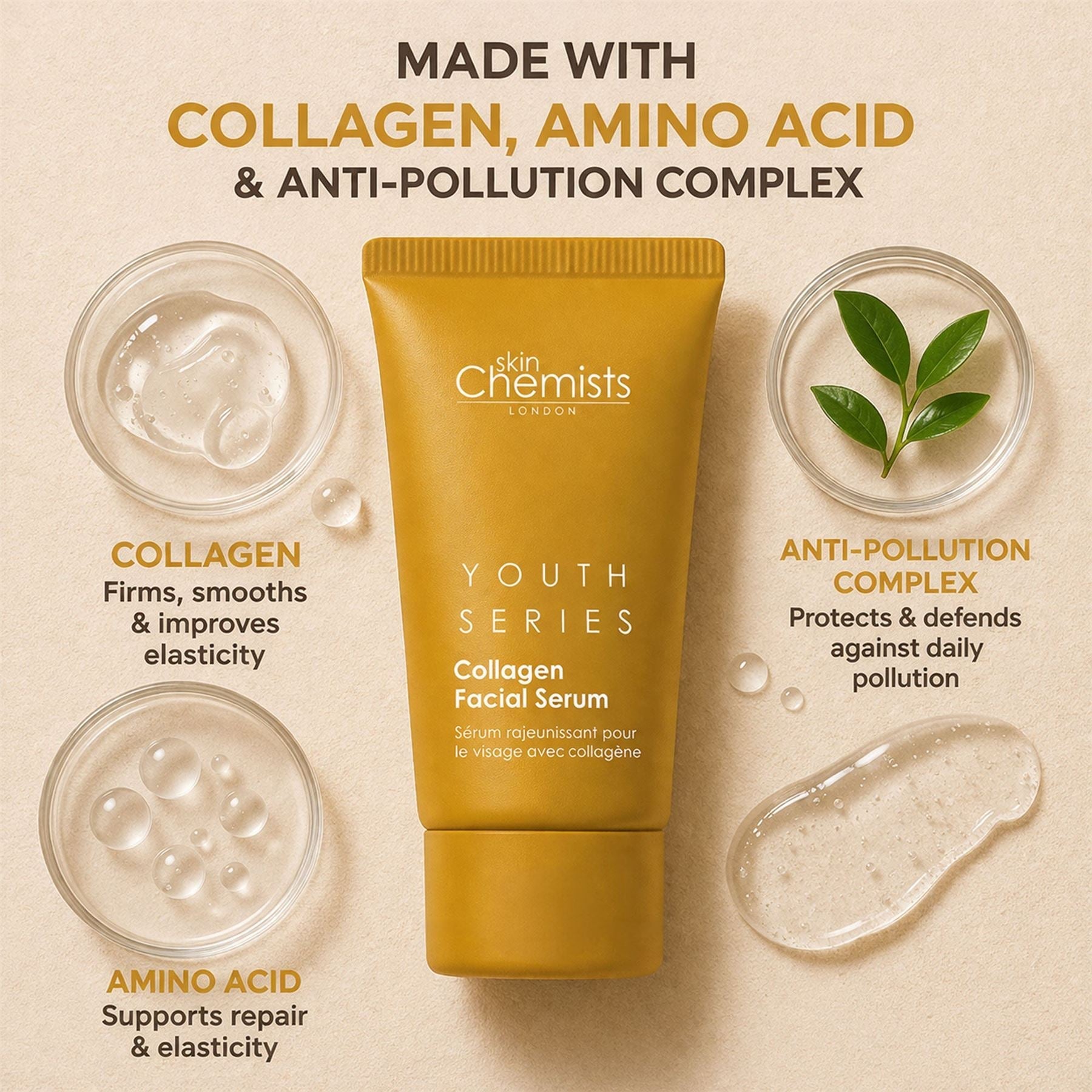 2% Collagen Facial Serum 30ml (Vegan)