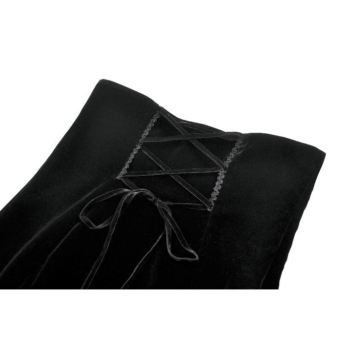 Dark in Love Gothic Elegant Velvet Mermaid Skirt