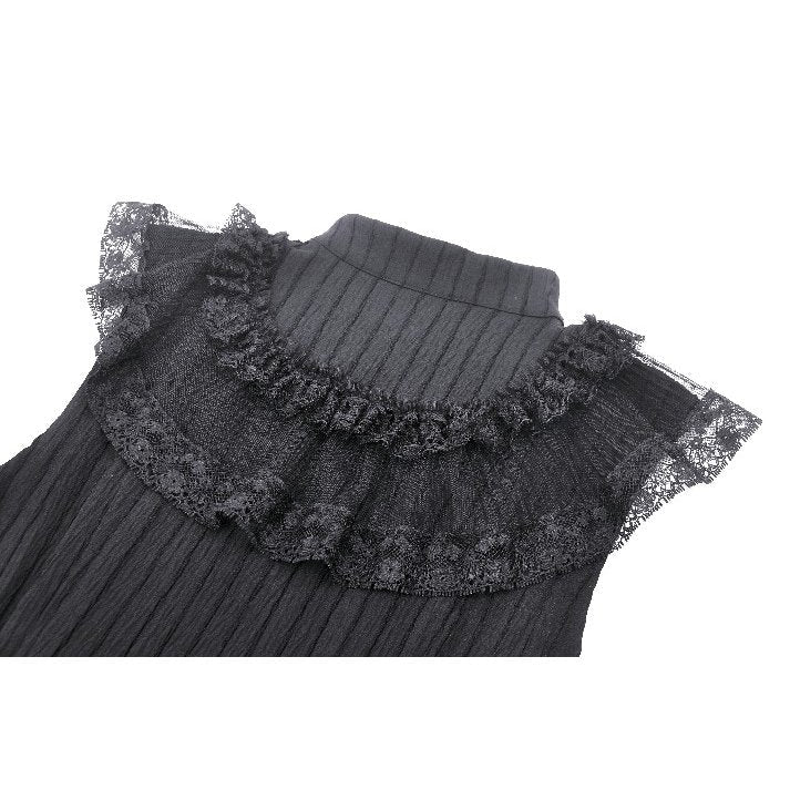Dark in Love Diya Sleeveless Tiered Goth Dress