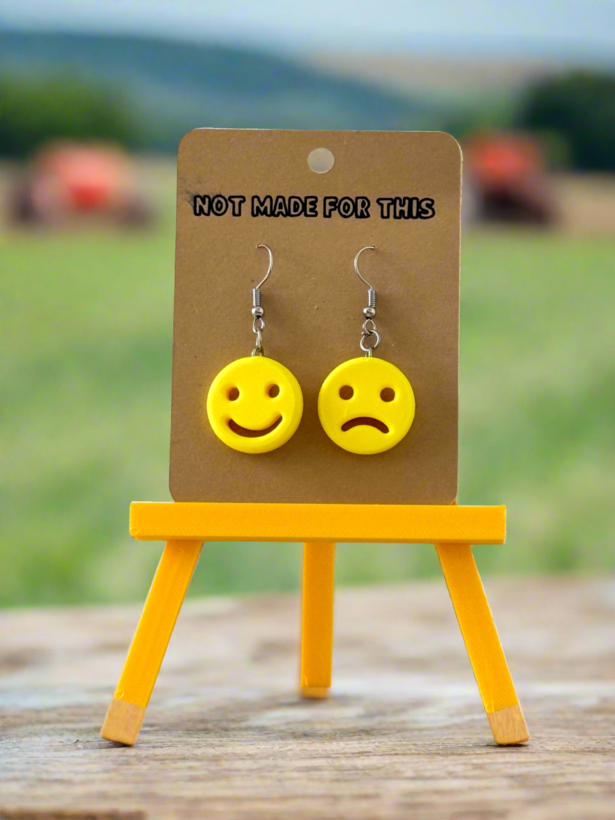 Potato Smiley Earrings | 3D Printed Nostalgic Food Earrings