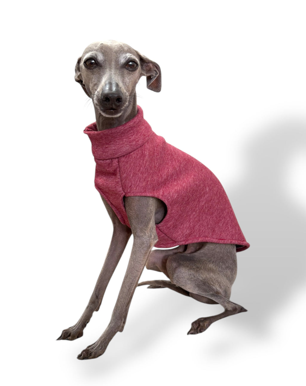 Fleece Lined Sweatshirt Vest - Burgundy
