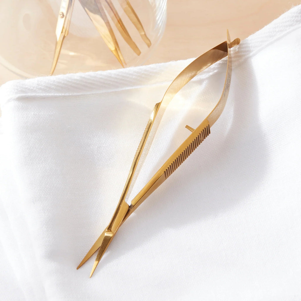 Gold Spring Brow Scissors