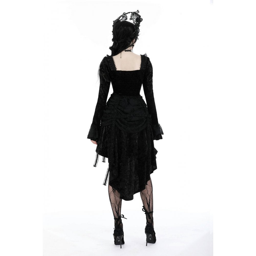 Dark in Love Seraphina Velvet Lace Goth Dress