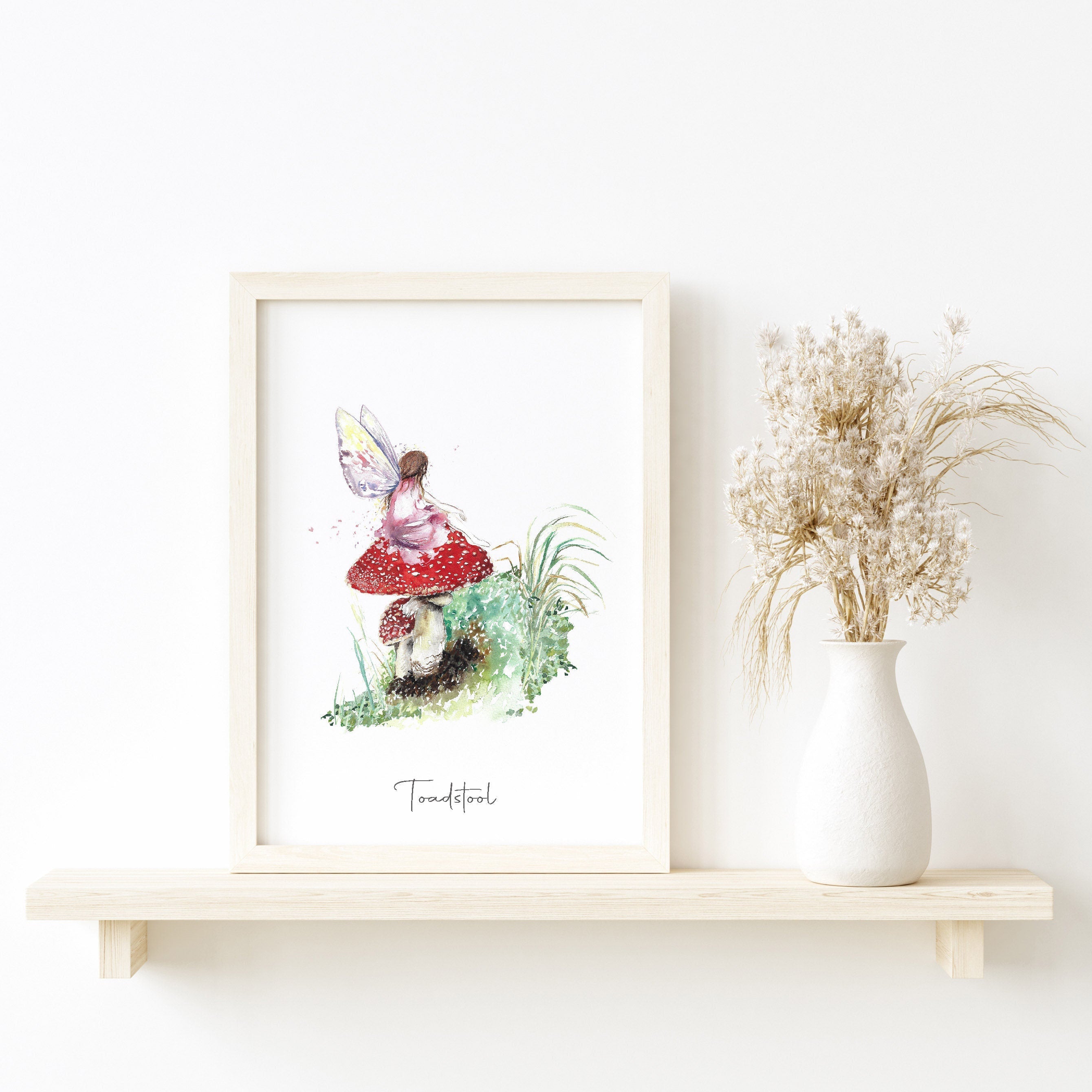 Toadstool Fairy Fine Art Print