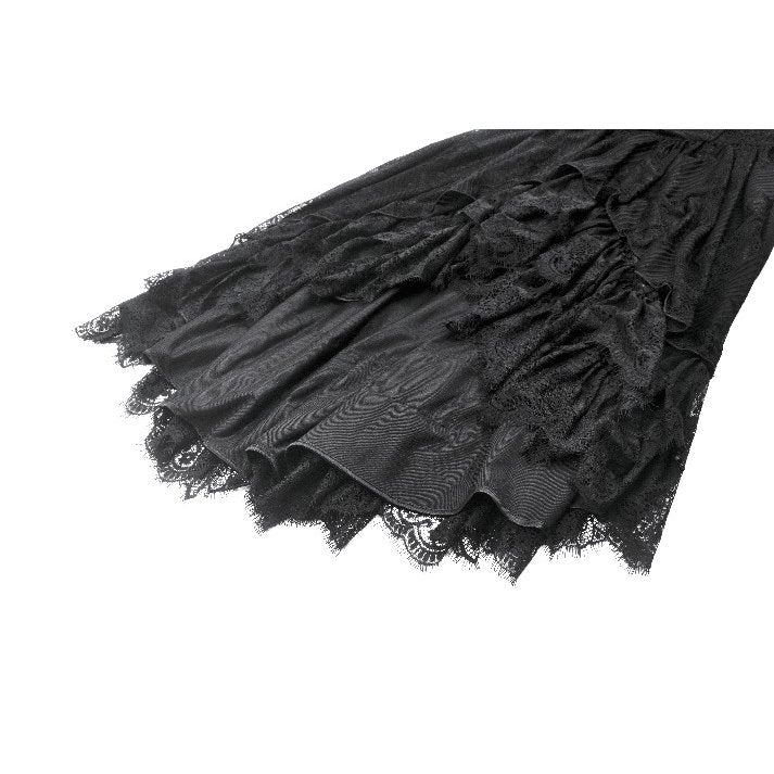 Dark in Love Soraya Gothic Lace High-Low Dress