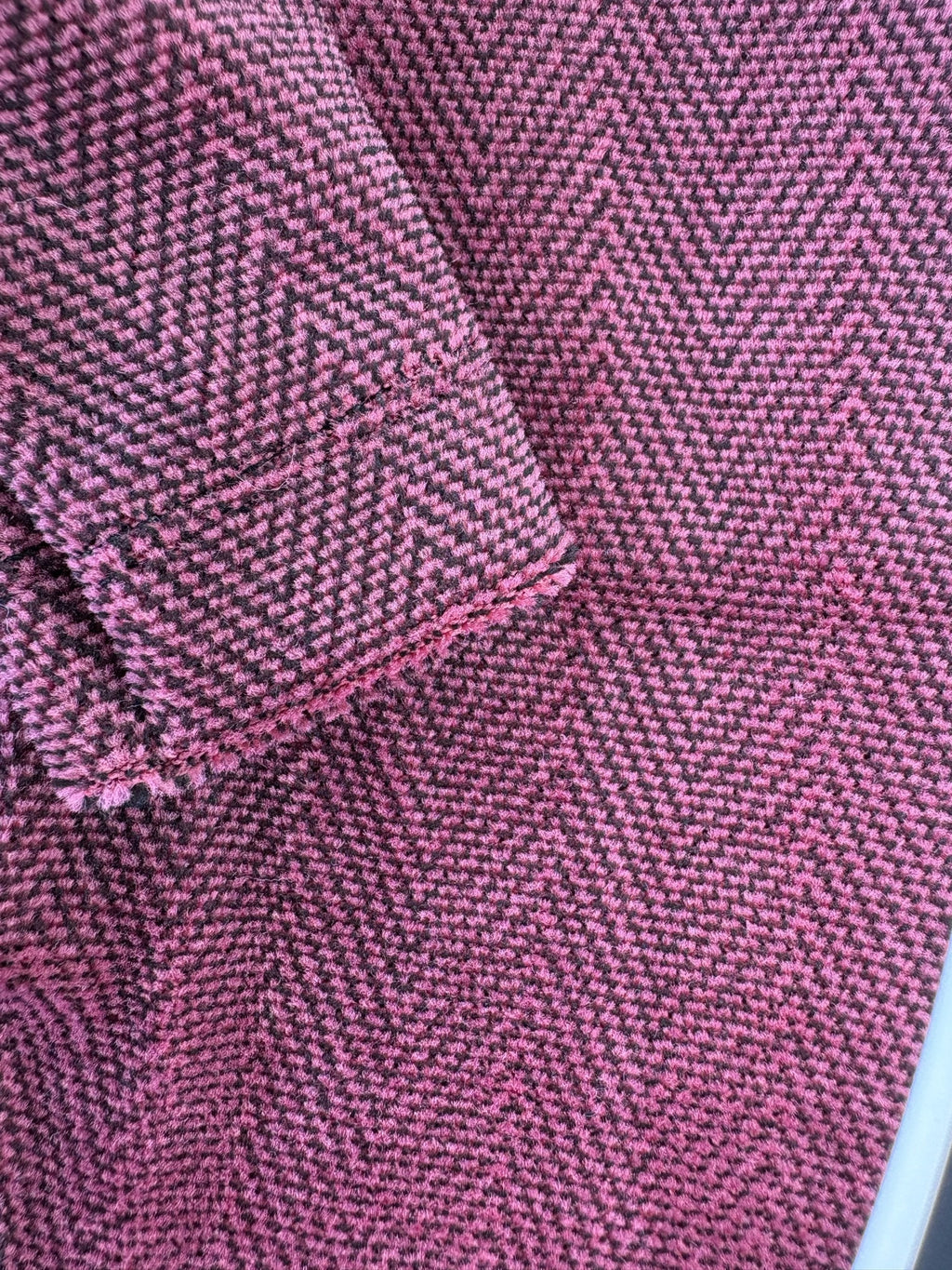 Jersey T-Shirt- Pink Herringbone Velvet