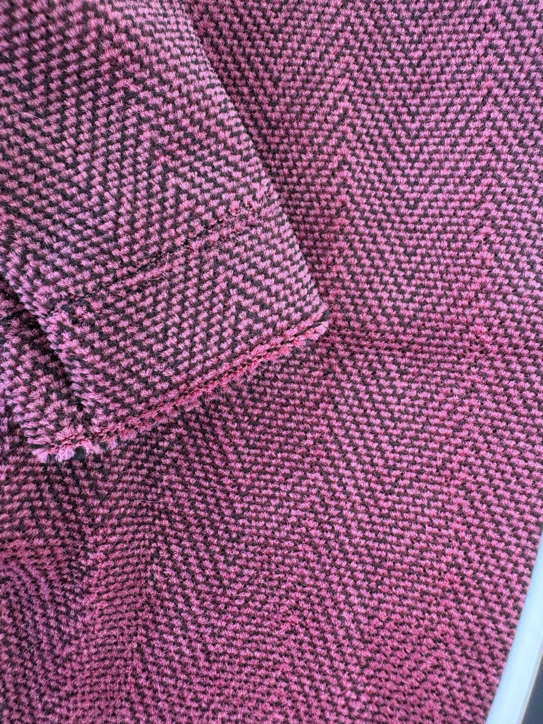 Jersey T-Shirt- Pink Herringbone Velvet