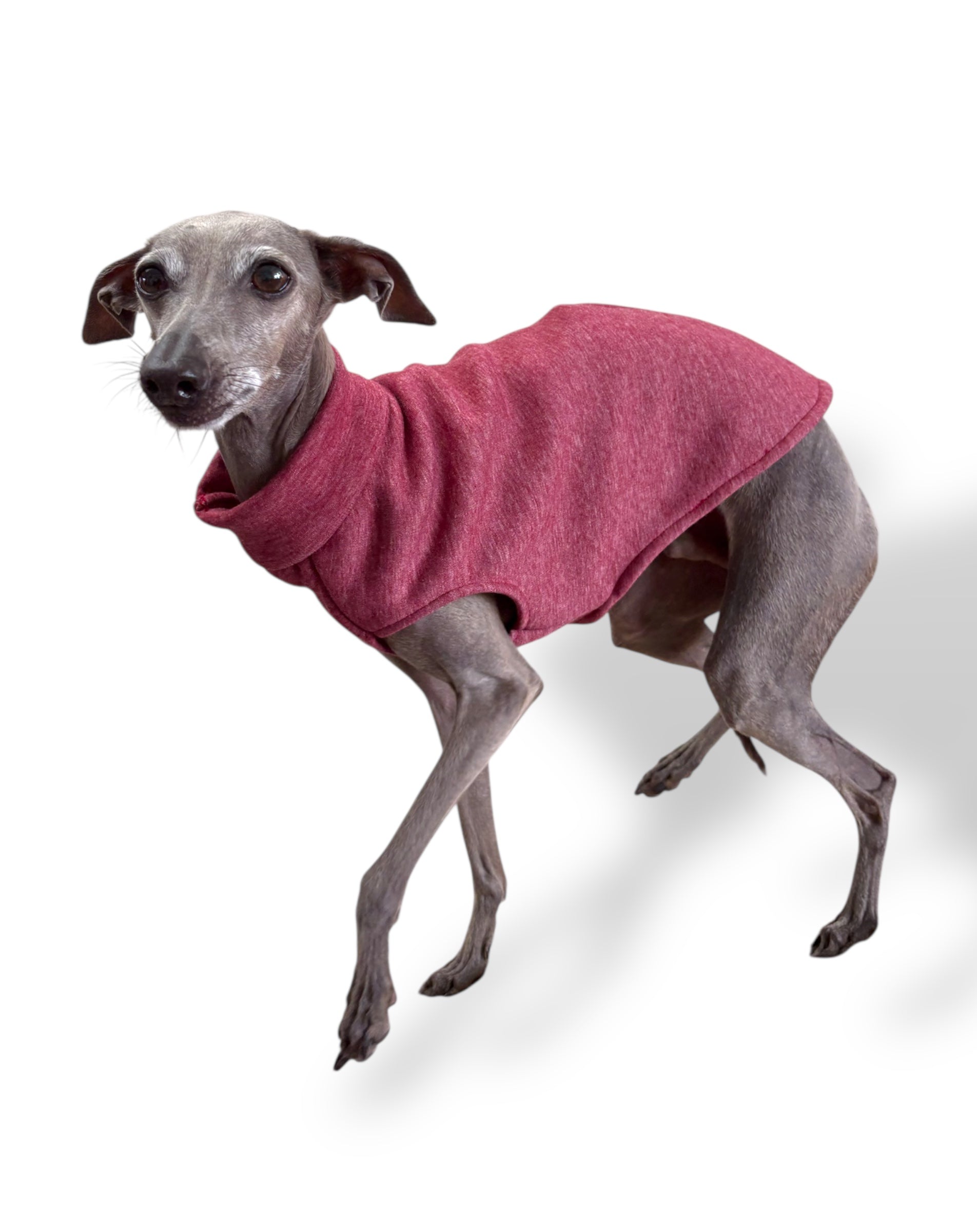 Fleece Lined Sweatshirt Vest - Burgundy