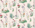 Flower Fairy Garden - Children's Cotton Curtain Fabric
