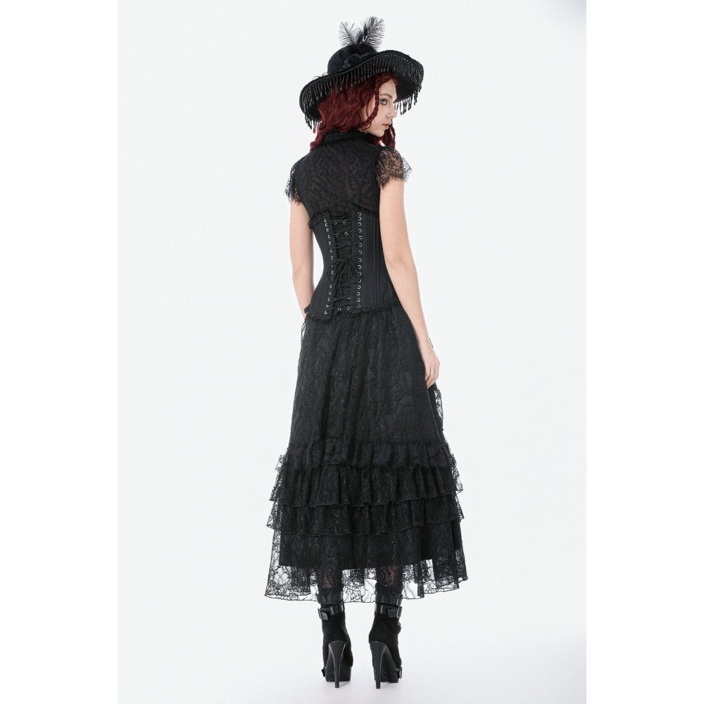 Dark in Love Talia Gothic Longline Metal Boned Corset