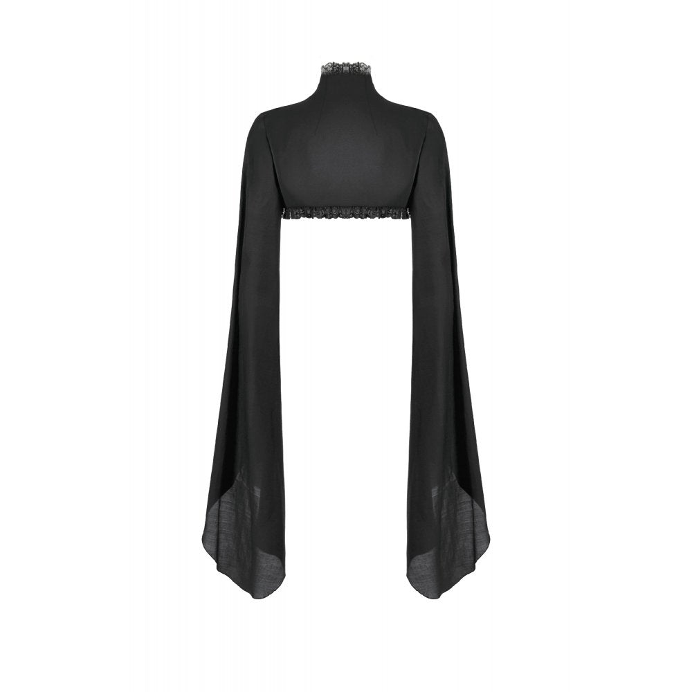 Dark in Love Erzsébet Dramatic Lace Gothic Cape Shrug
