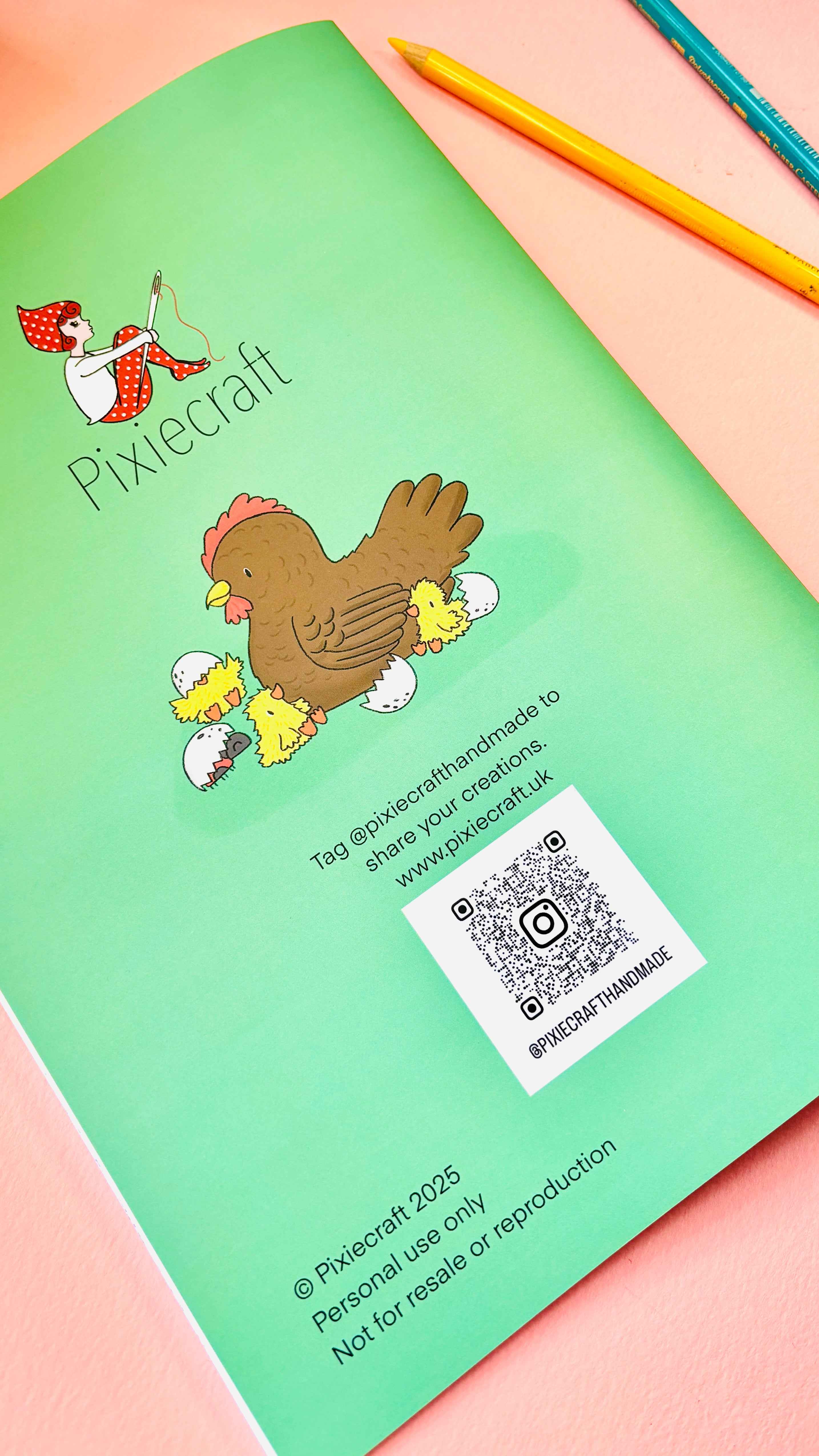 Spring into colour A4 colouring book