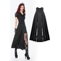 Dark In Love Dalaria High Waist Gothic Long Skirt - Lace Inset Panel