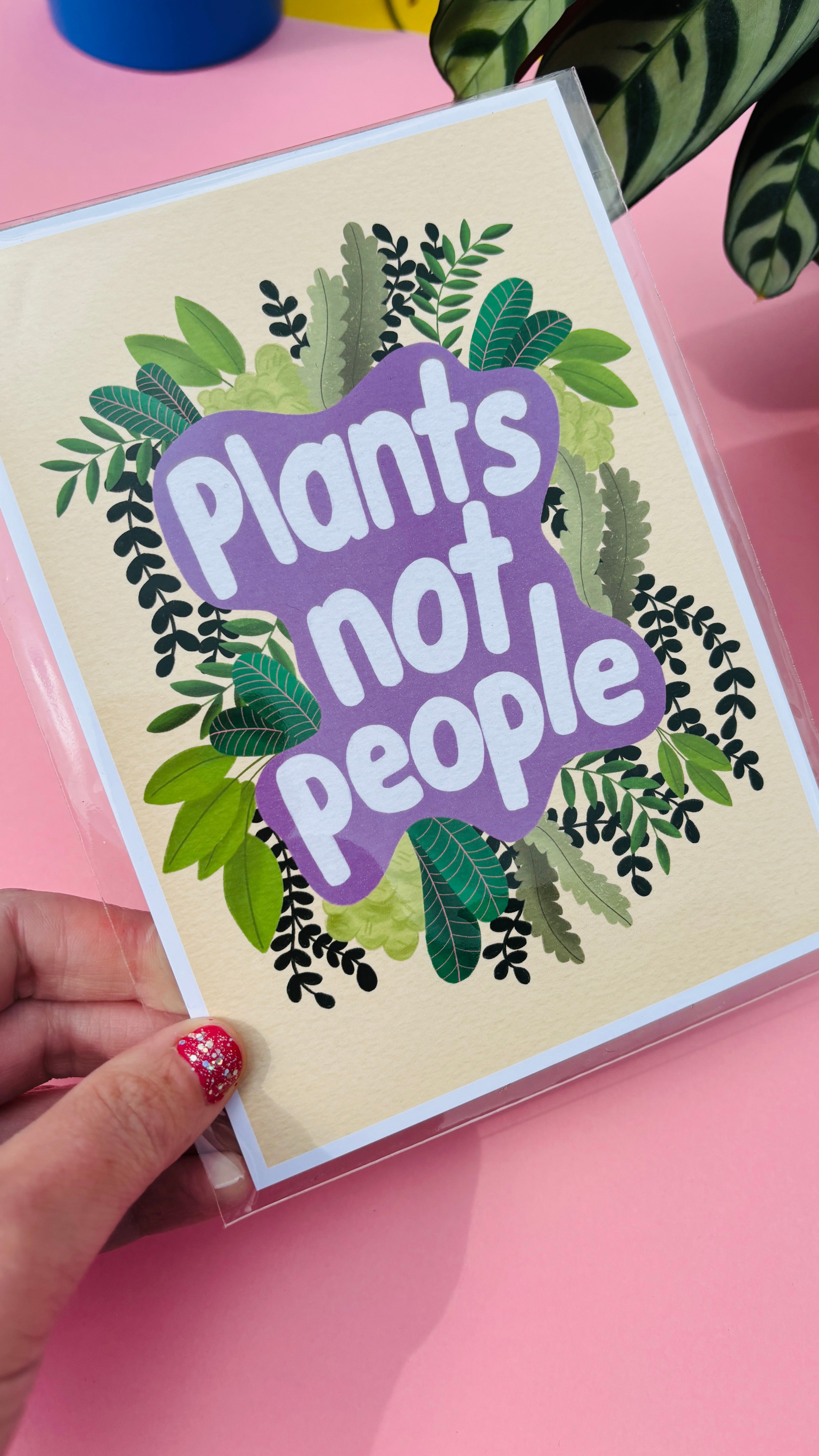 Funny Plant Wall Art- Introvert Gifts: Multiple sizes Available