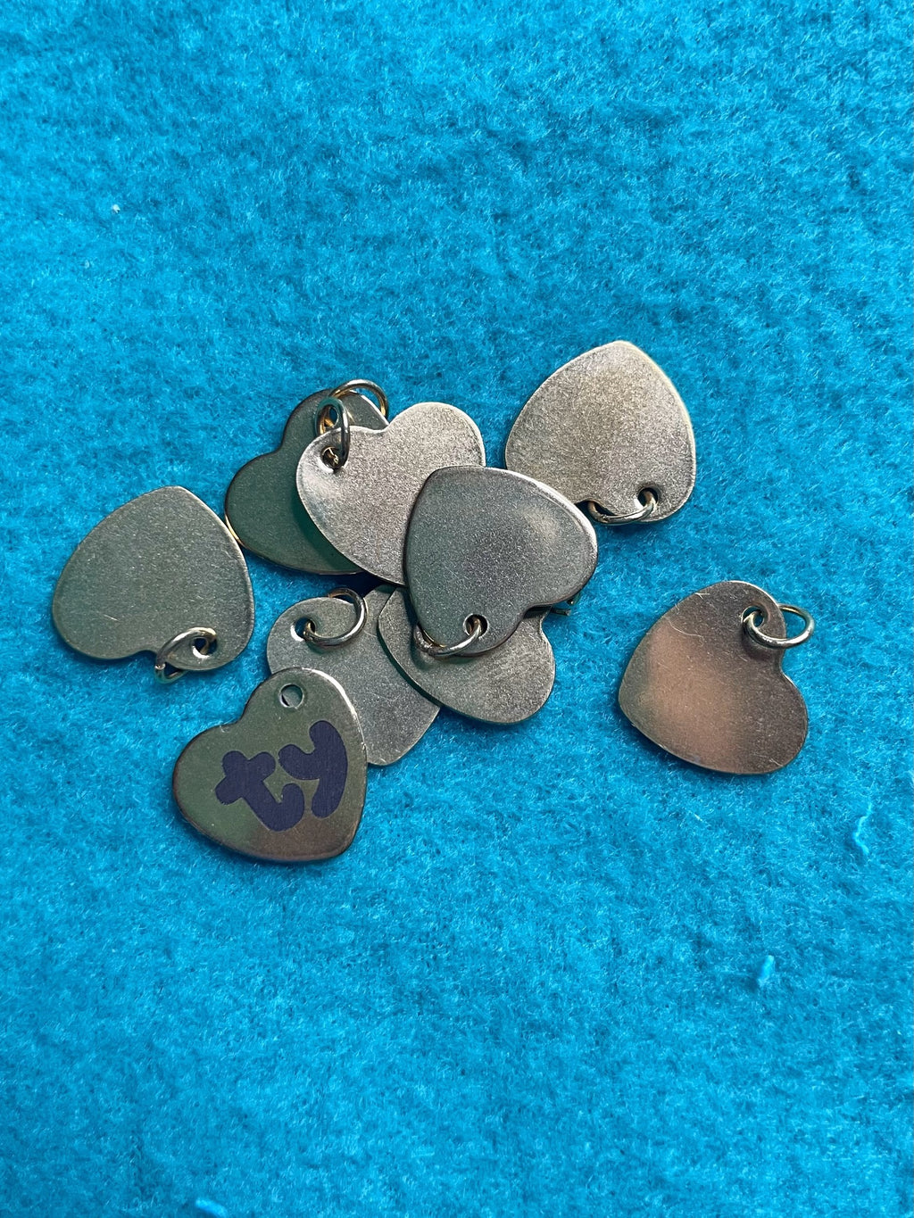 Engraved Dog Tags - Heart