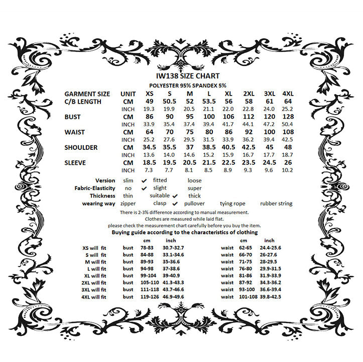 Dark in Love Gothic Lace Waist-Shaping Blouse