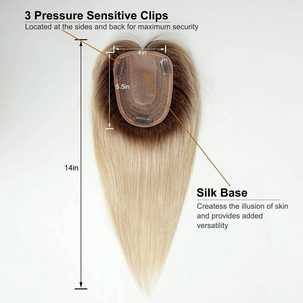 Blonde Ombre Silk Hair Topper