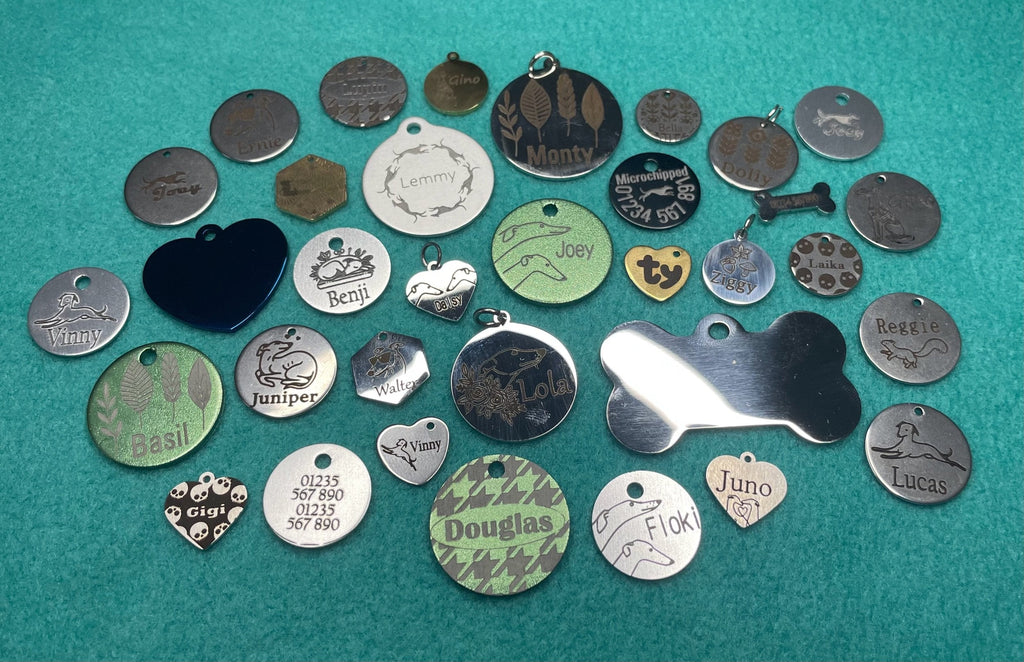 Engraved Dog Tags - Hexagonal