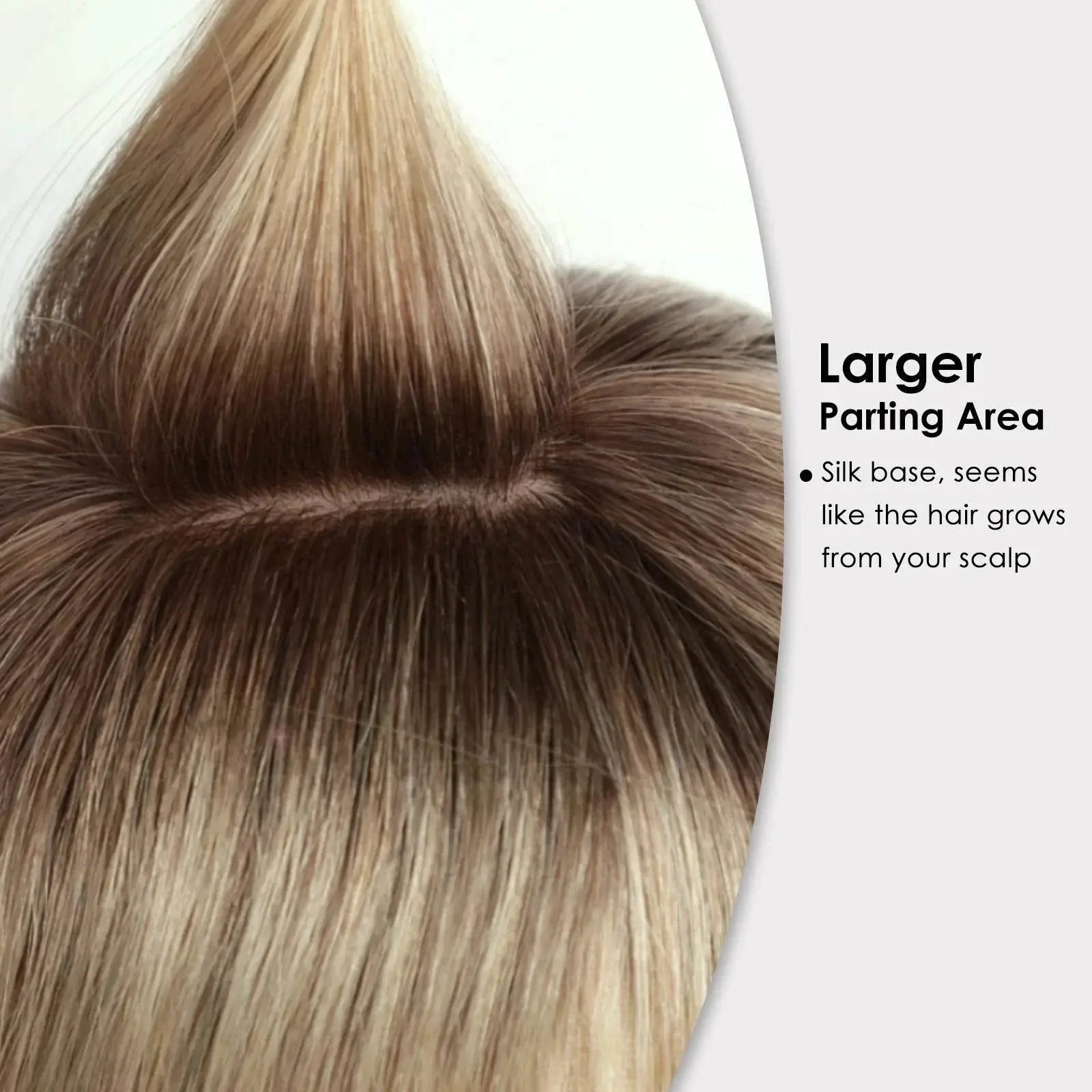 Blonde Ombre Silk Hair Topper