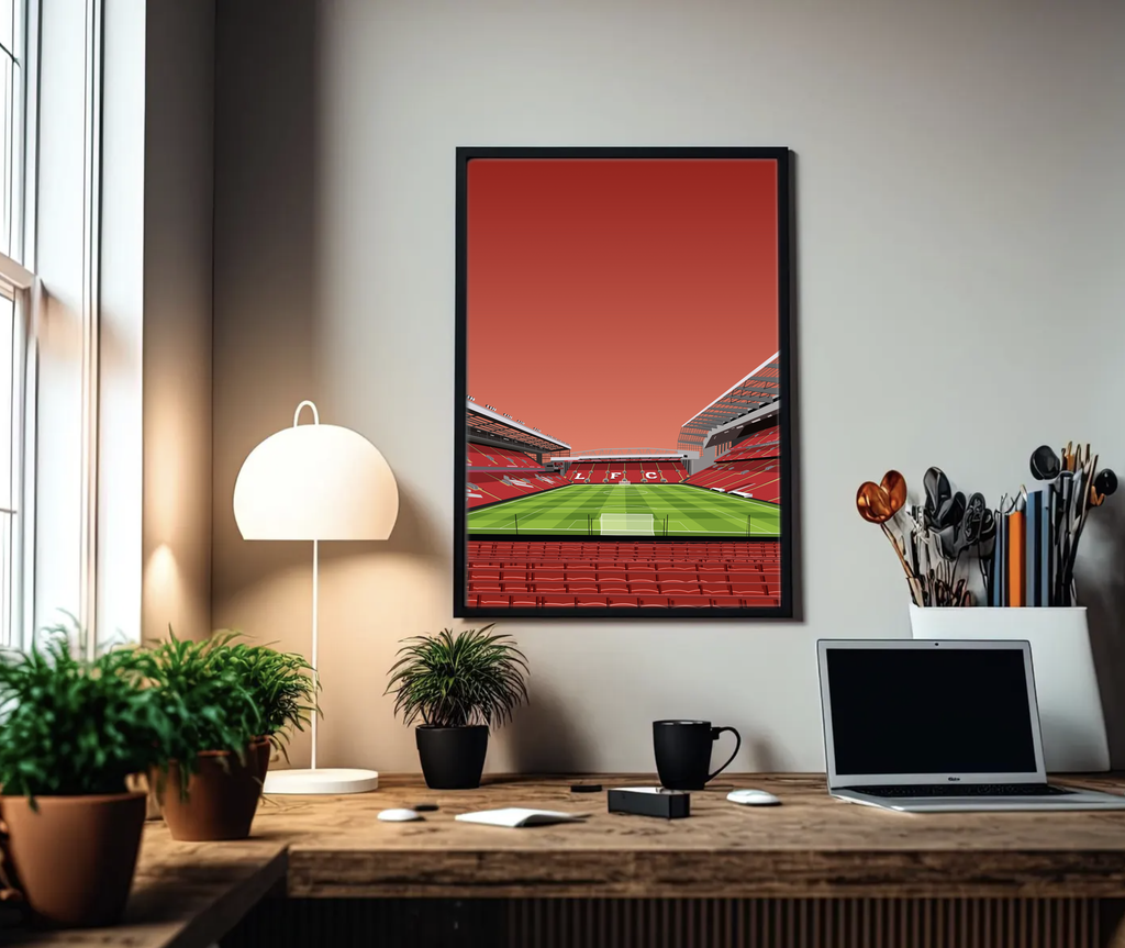 Anfield Kop Stand Night A3 Print