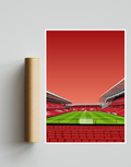 Anfield Kop Stand Night A3 Print