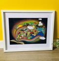 A World In A Book Original Art Print