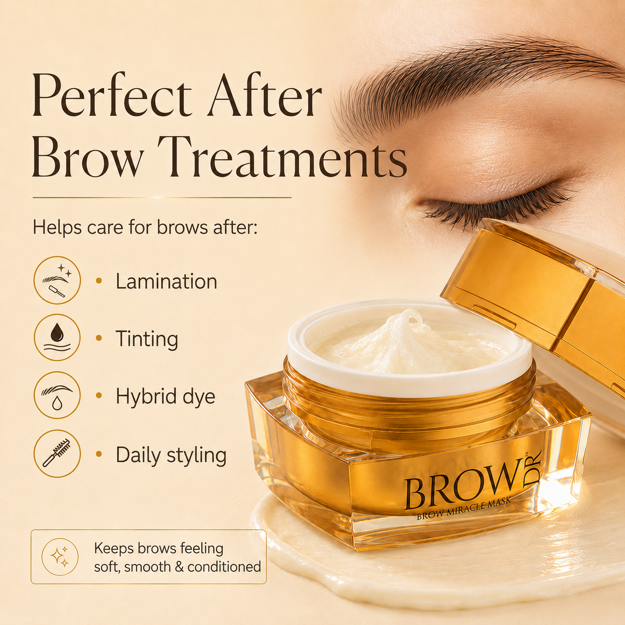 Intensive Moisture and Brow Hair Restoration Mask - London Brow Doctor