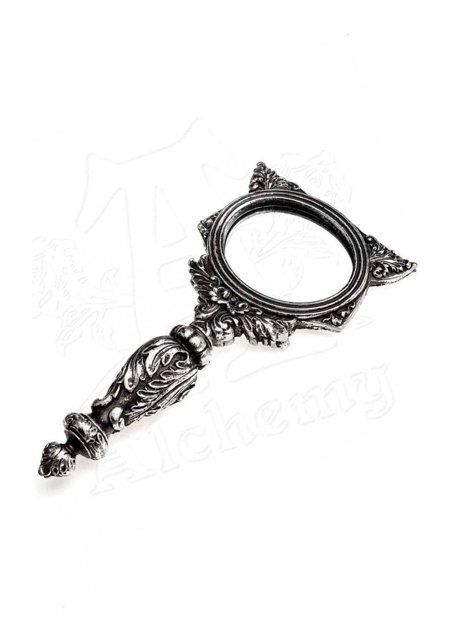 Alchemy Gothic Sacred Cat Hand Mirror - Silver Bastet Egyptian Cat Gothic Decor