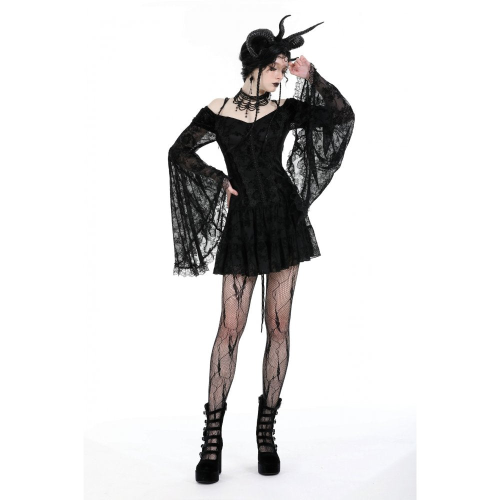 Dark In Love Alora Lace Off Shoulder Dress﻿