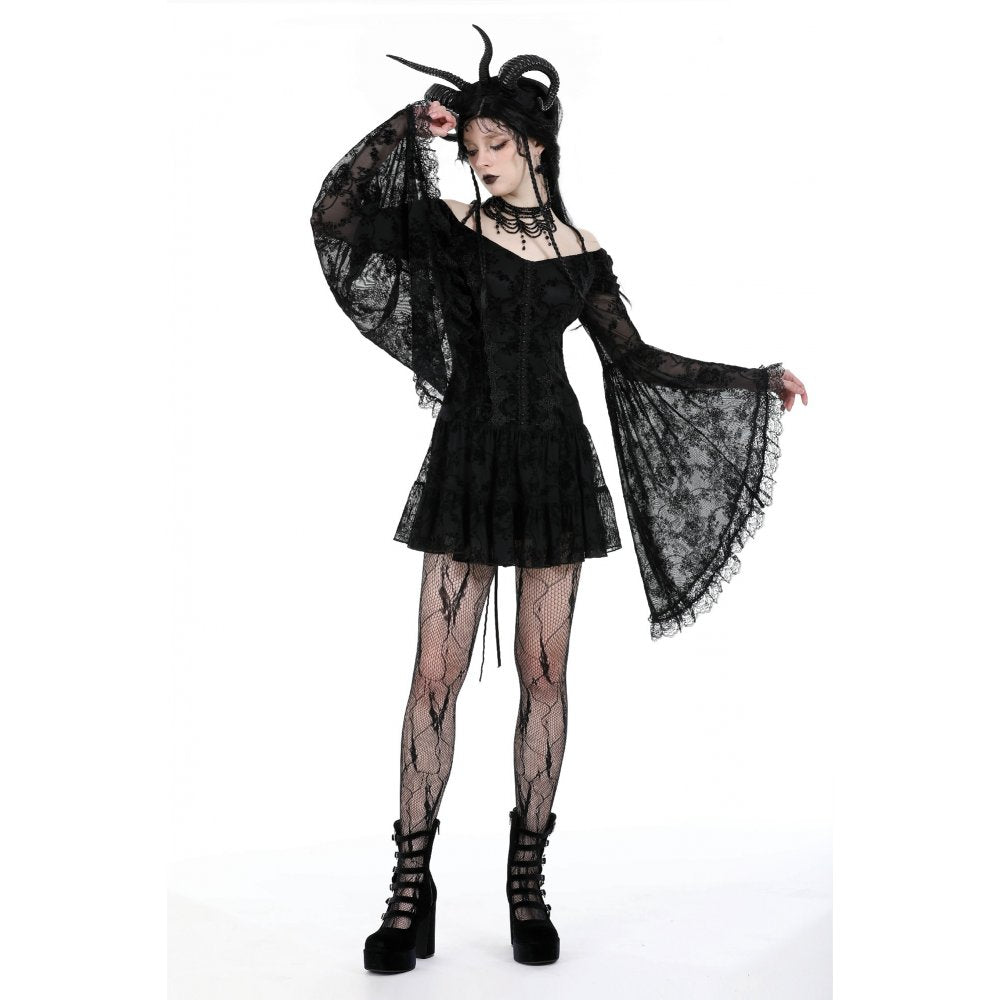 Dark In Love Alora Lace Off Shoulder Dress﻿